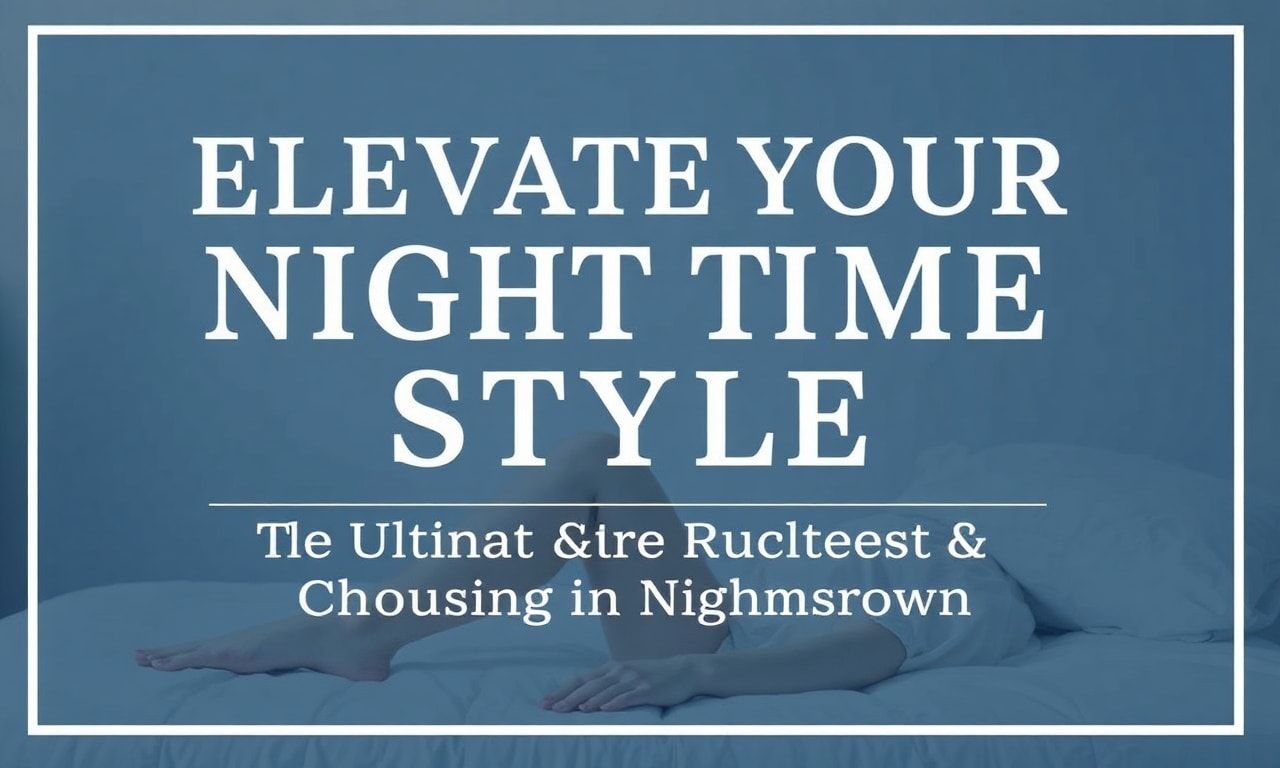 Elevate Your Nighttime Style: The Ultimate Guide to Choosing the Perfect Nightdress