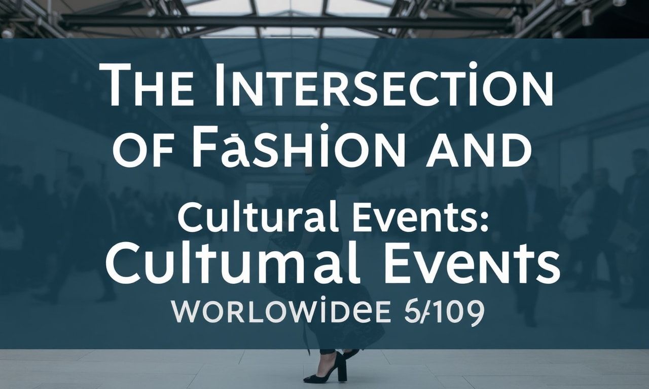 The Intersection of Fashion and Cultural Events: A Global Perspective