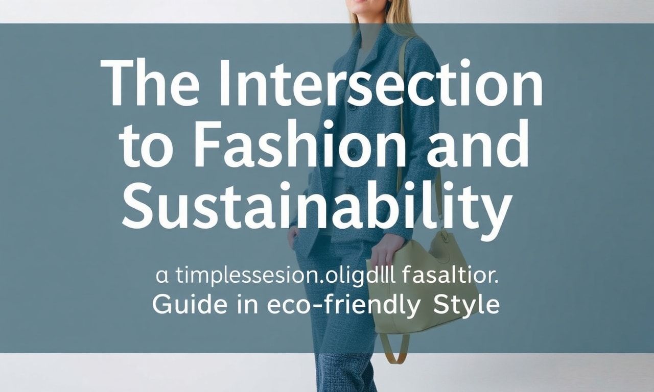 The Intersection of Fashion and Sustainability: A Guide to Eco-Friendly Style