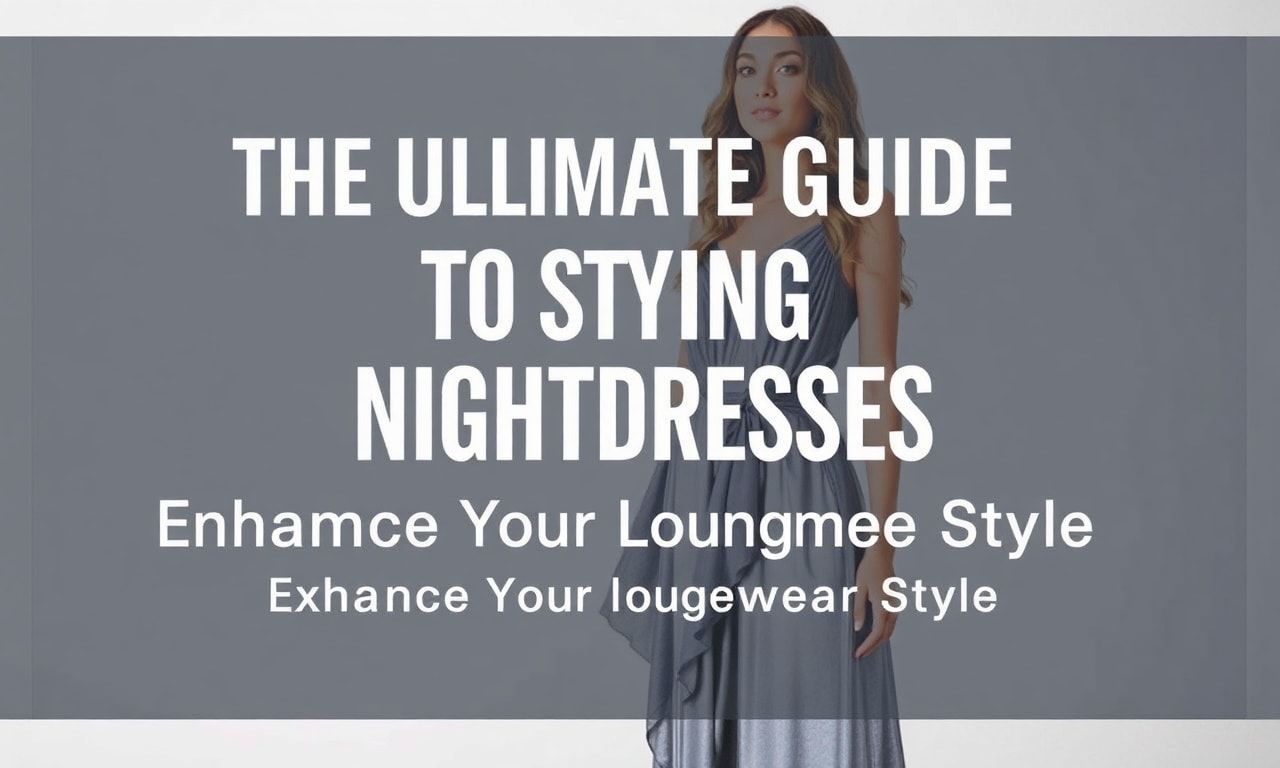 The Ultimate Guide to Styling Nightdresses: Elevate Your Loungewear Game