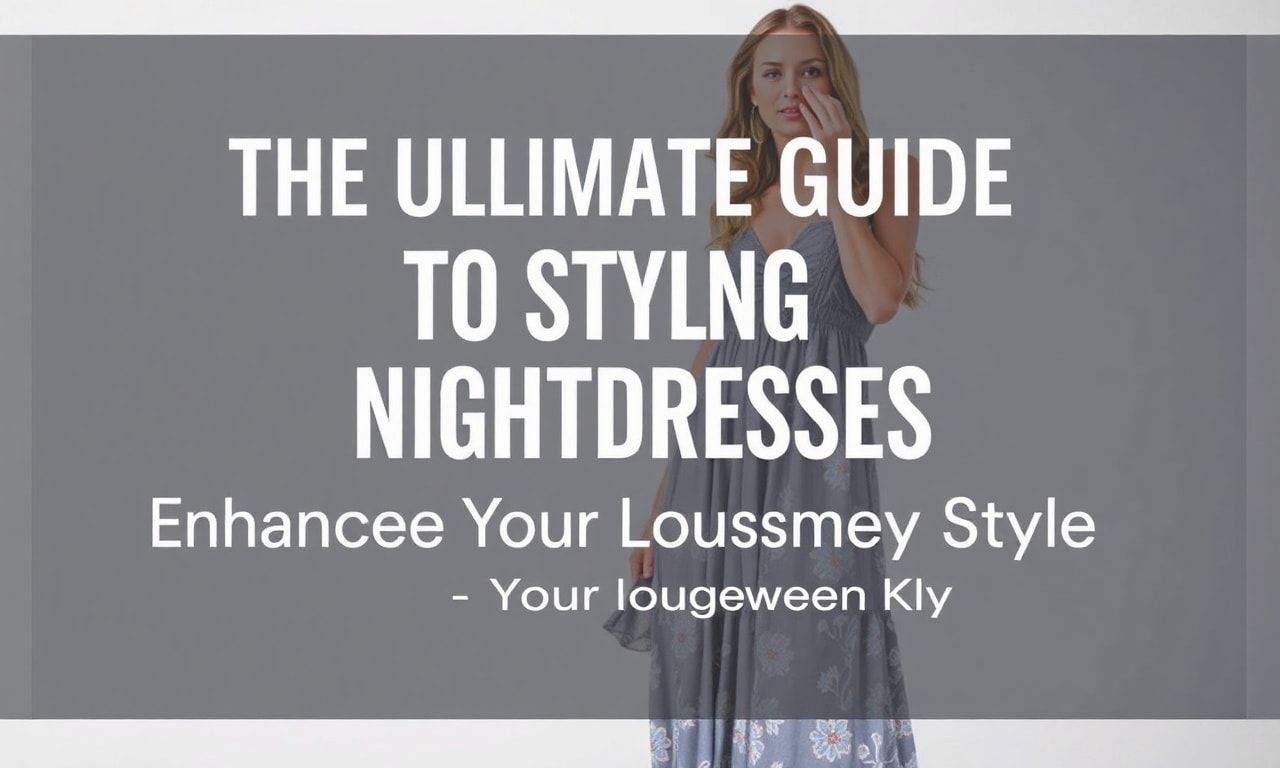The Ultimate Guide to Styling Nightdresses: Elevate Your Loungewear Game