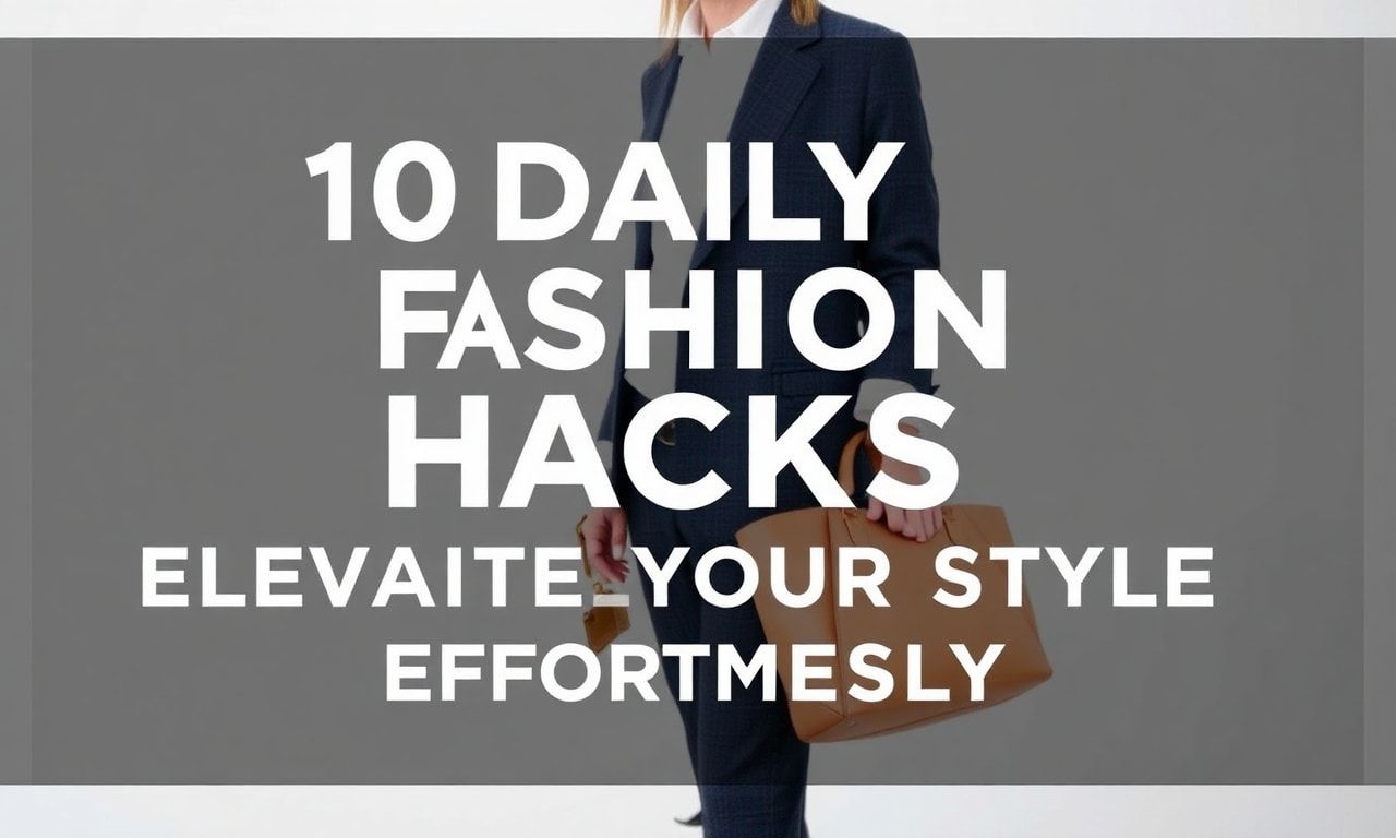 10 Daily Fashion Hacks to Elevate Your Style Effortlessly