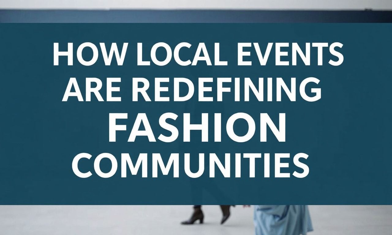 How Local Events are Redefining Fashion Communities