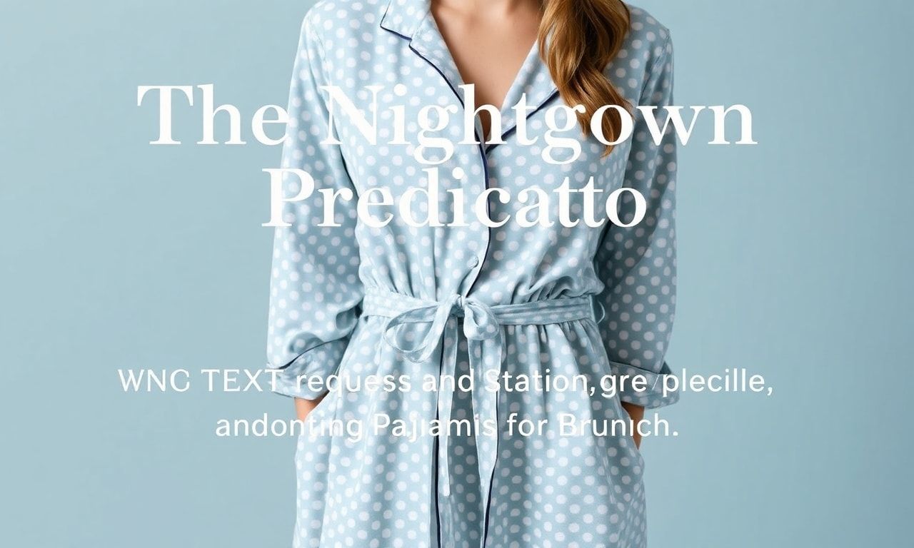 The Nightdress Dilemma: Why We're All Wearing Pajamas to Brunch