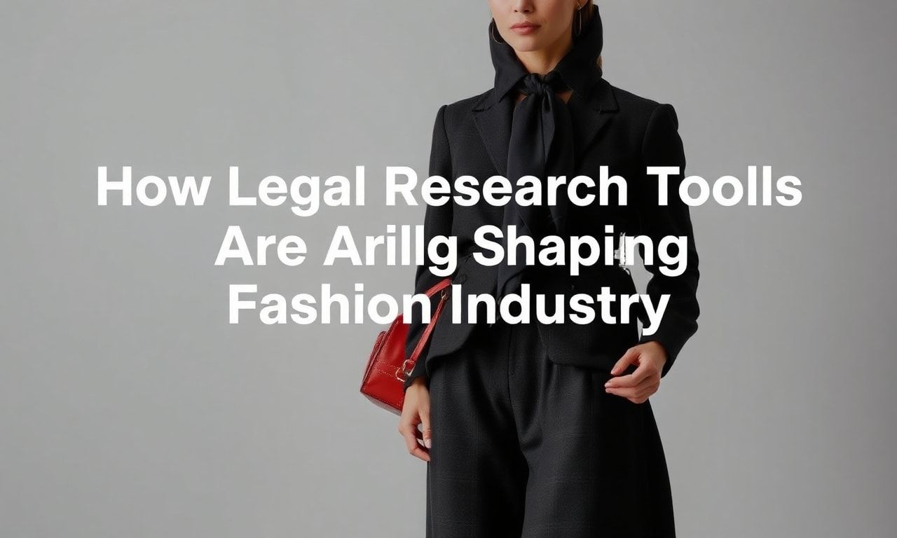 How Legal Research Tools Are Shaping Fashion Industry Innovations
